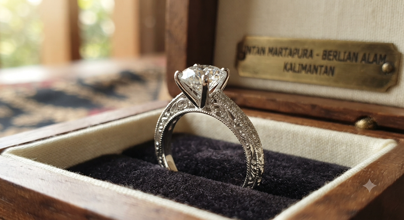 Cincin Intan Martapura Berlian Alam