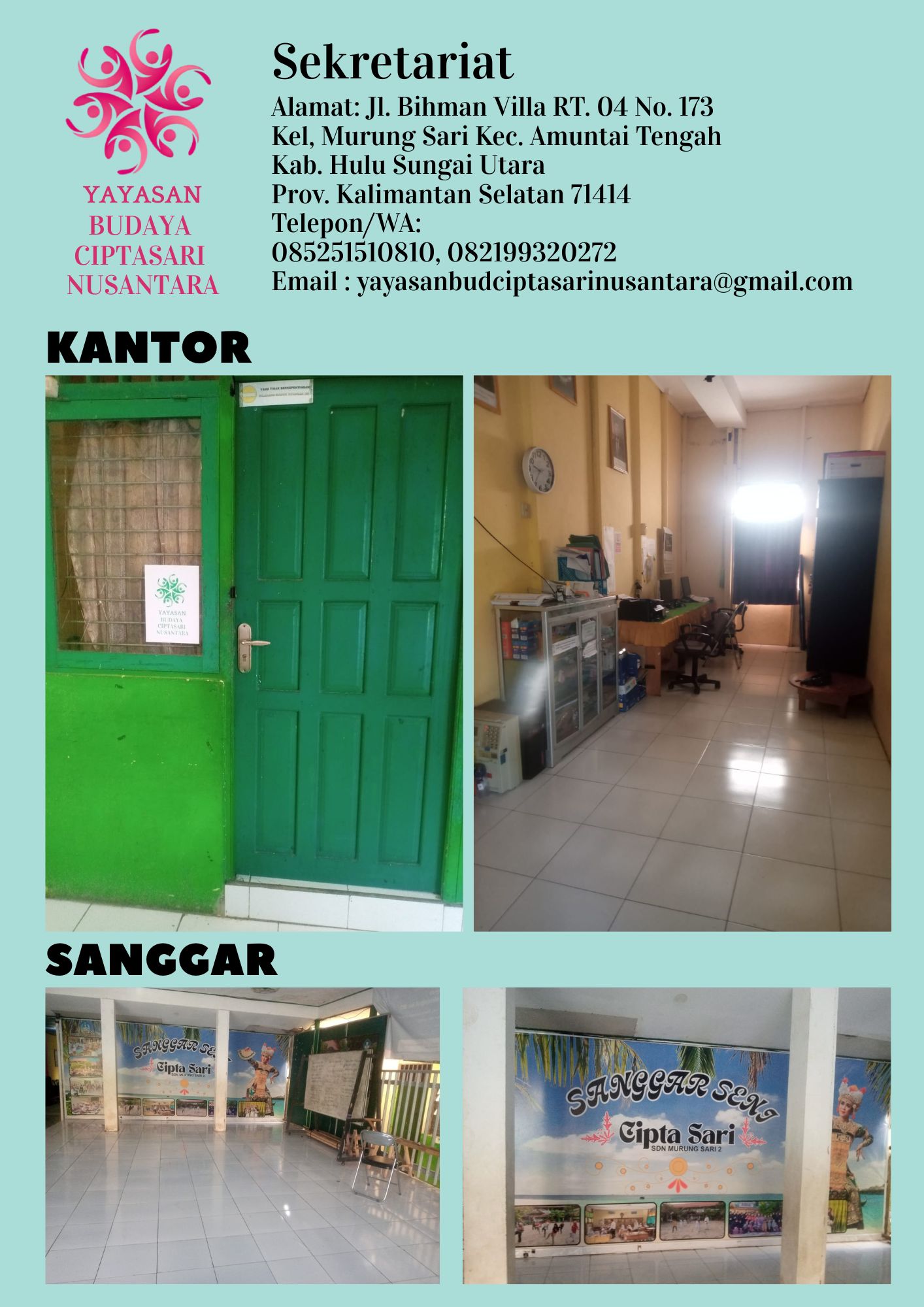 Sekretariat Yayasan Budaya Ciptasari Nusantara